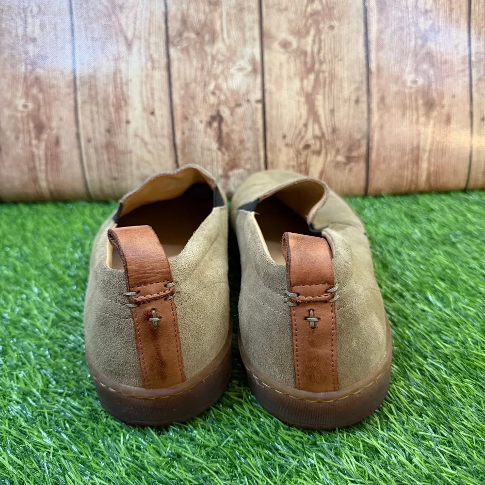 LUCA Terra Suede Slip On Shoes Sneakers Mens 12 Green/Tan Lactae Hevea Sole